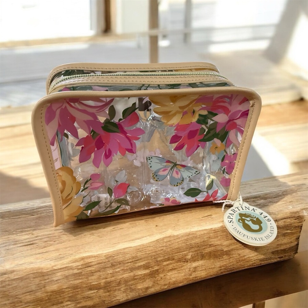 NWT! Spartina 449 Clear Travel kit Babbie’s Store